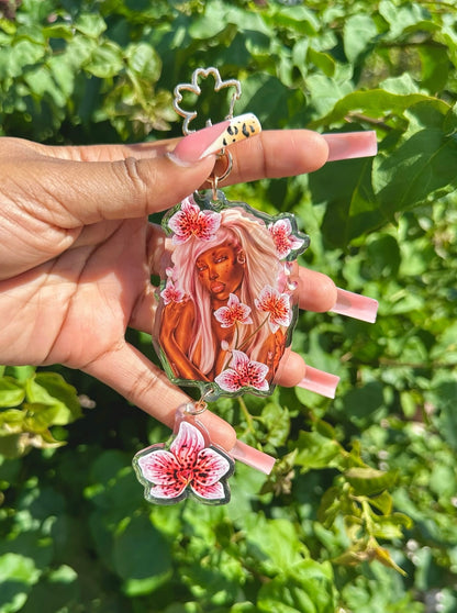 ORCHID KEYCHAIN